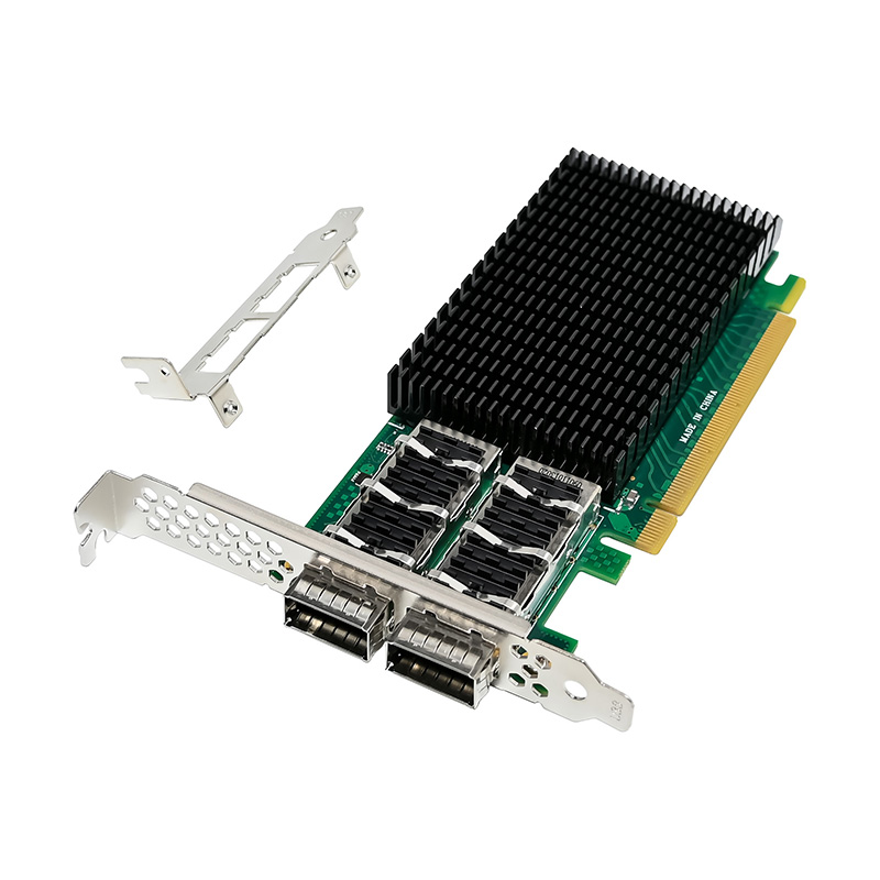 100Gbe Qsfp28 Network Card - Tarjeta controladora PCIe4.0 X16 con chip
